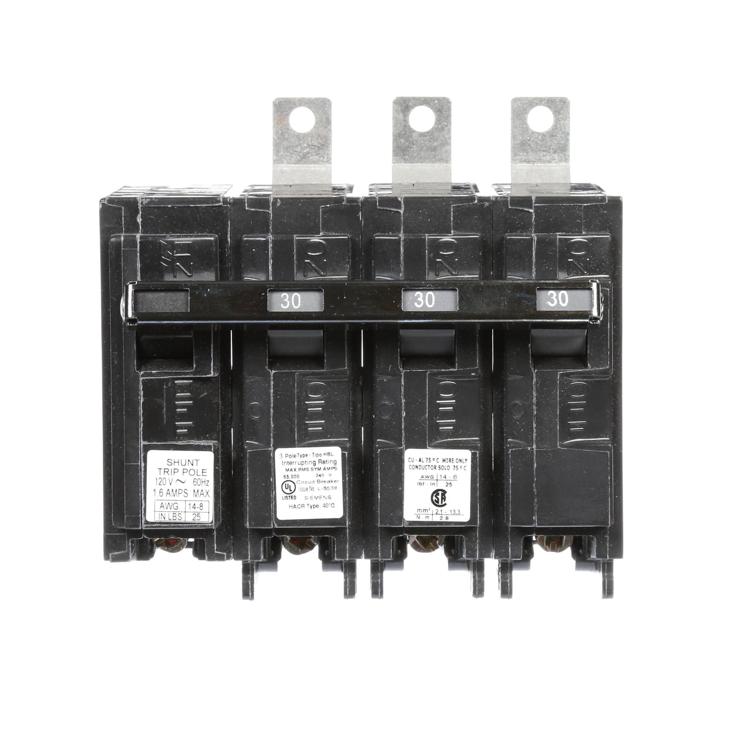 Siemens B330HH00S01 Molded Case Circuit Breaker | 240V 30A 3P 65kA@240V Bolt-on BL Series