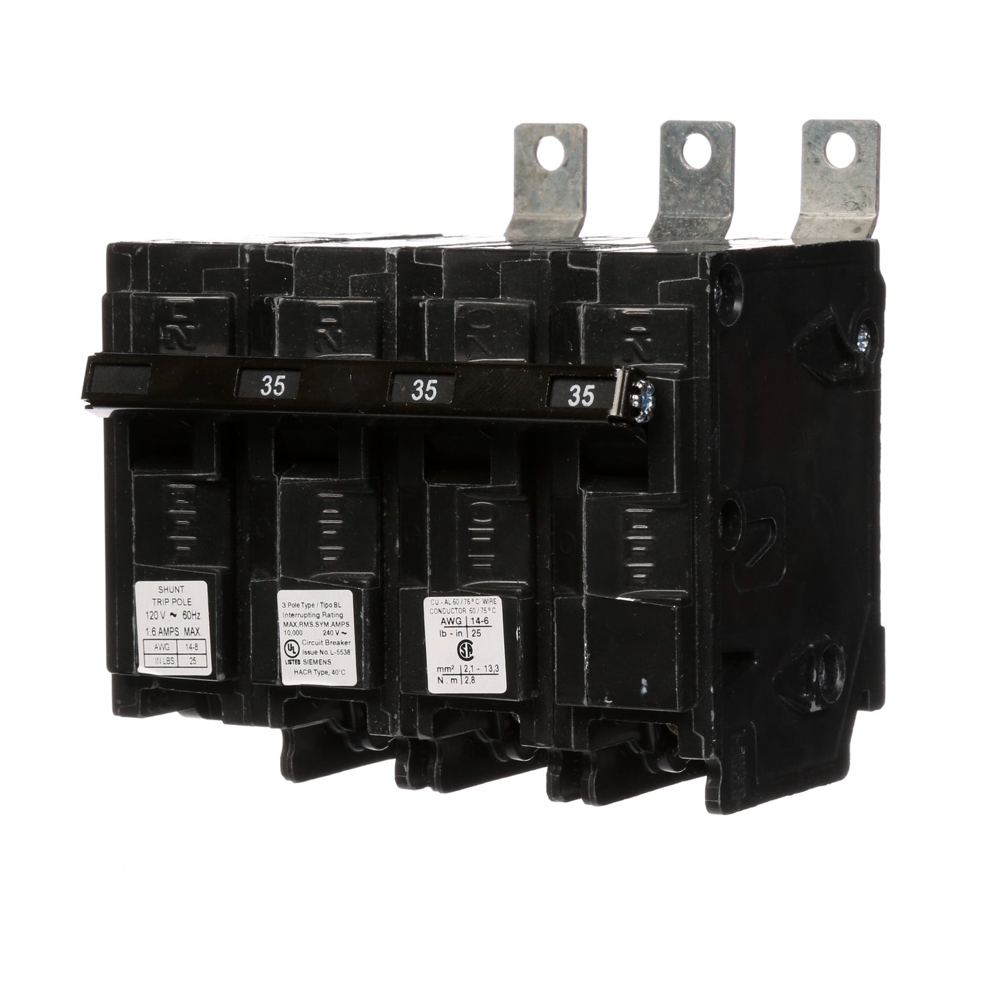 Siemens B33500S01 Molded Case Circuit Breaker | 240V 35A 3P 10kA@240V Bolt-on BL Series