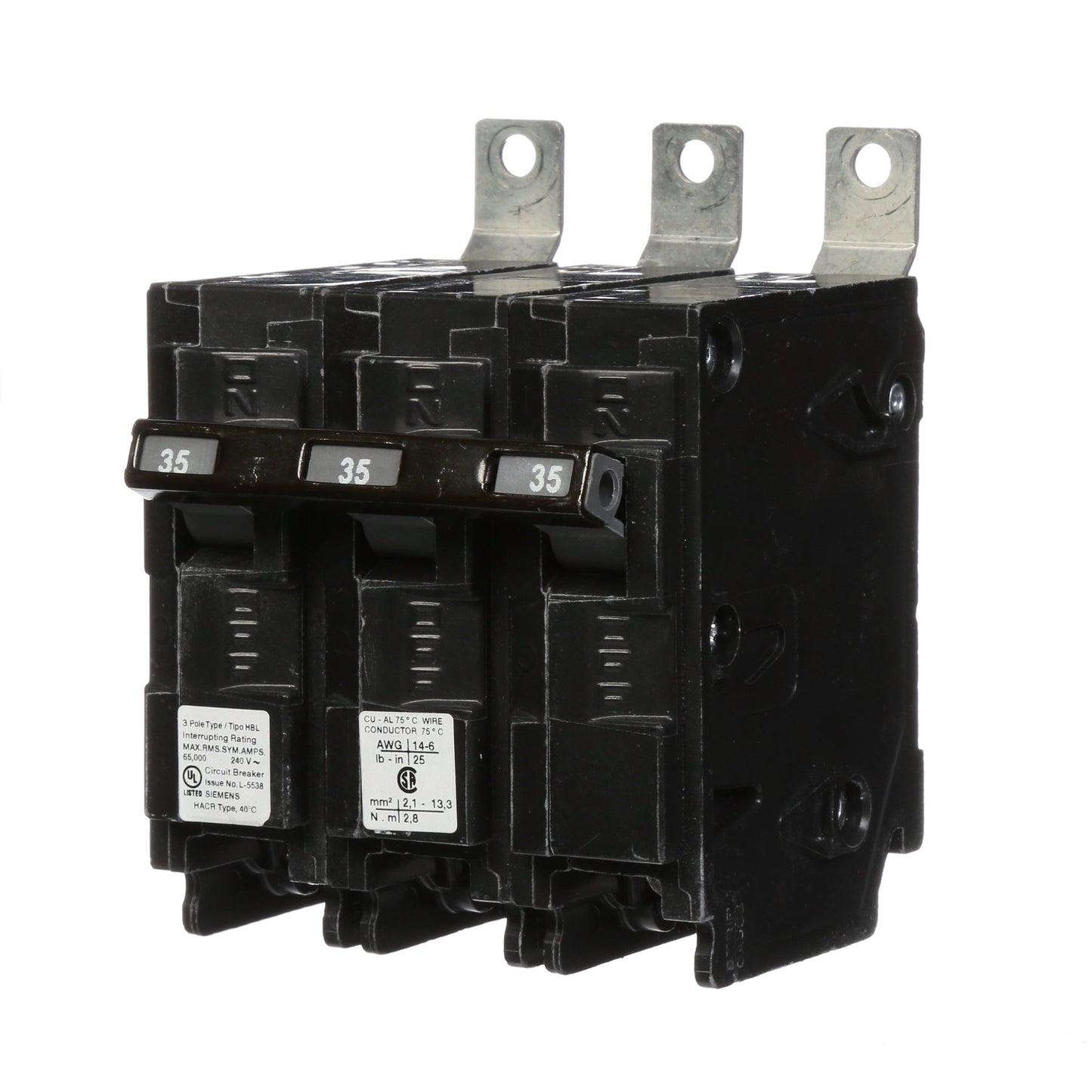 Siemens B335HH Circuit Breaker | 240V 35A 3P 65kA@240V Bolt-on BL Series