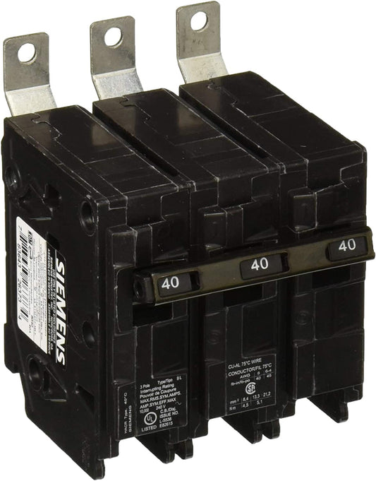 Siemens B340 Circuit Breaker | 240VAC 40A 3P 10kA@240V BL Series