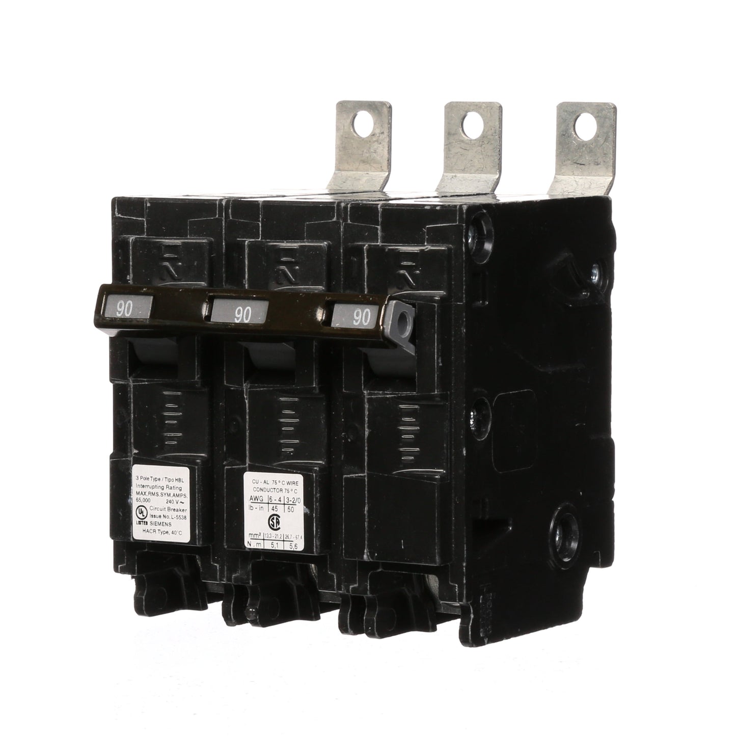 Siemens B390HH Circuit Breaker | 240V 90A 3P 65kA@240V BL Series