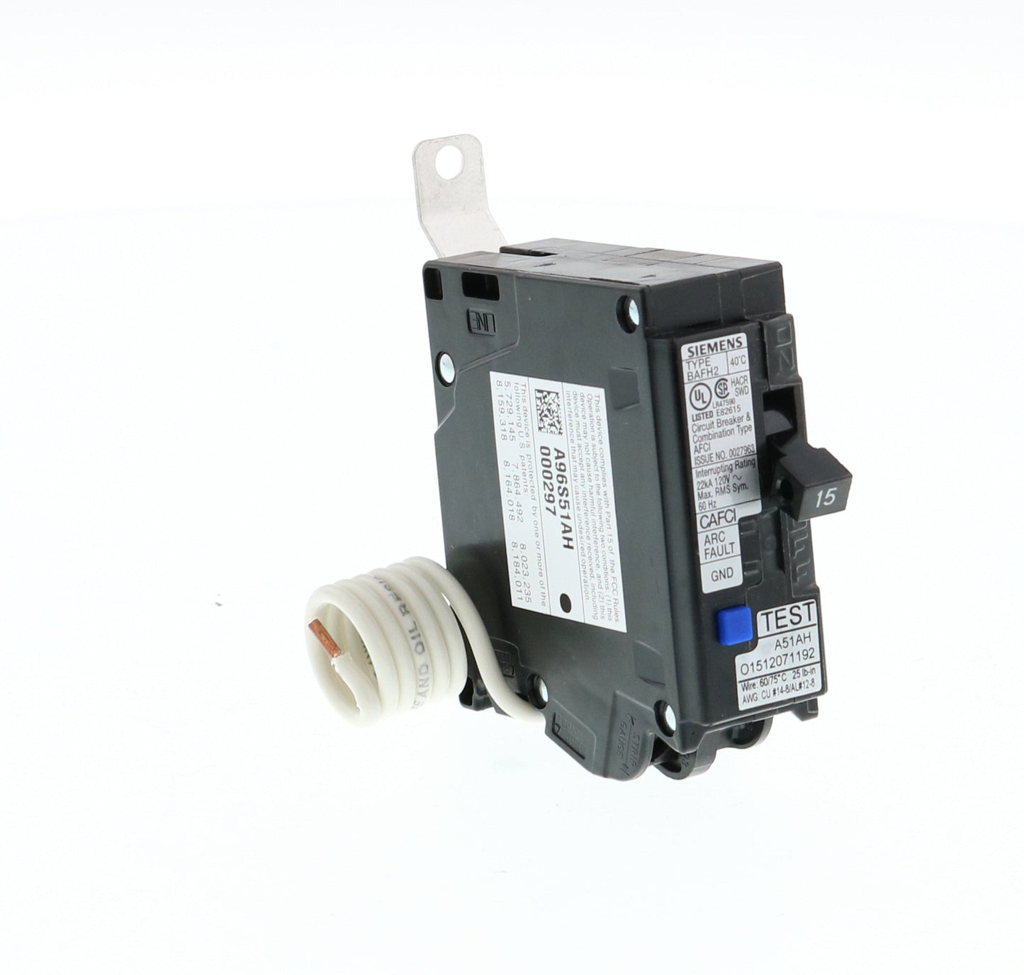 Siemens BA115AFCH Circuit Breaker | BL Series BA 120V 15A