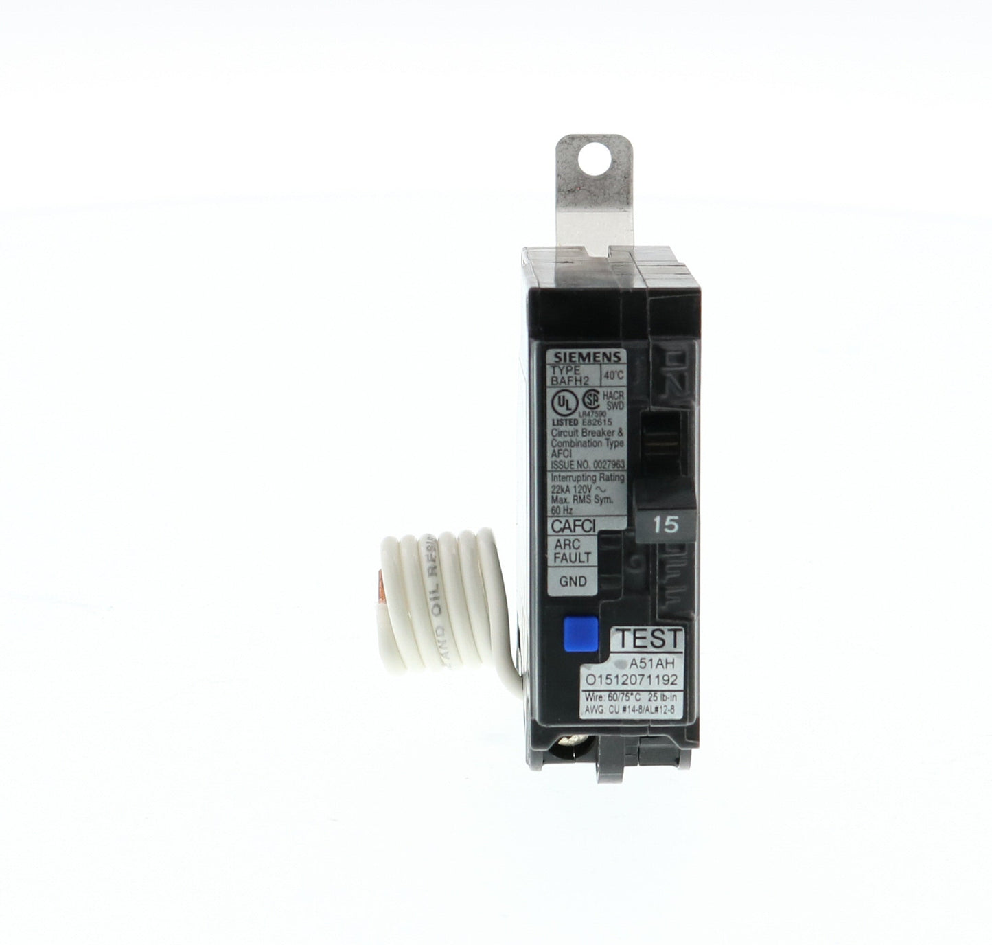 Siemens BA115AFCH Circuit Breaker | BL Series BA 120V 15A