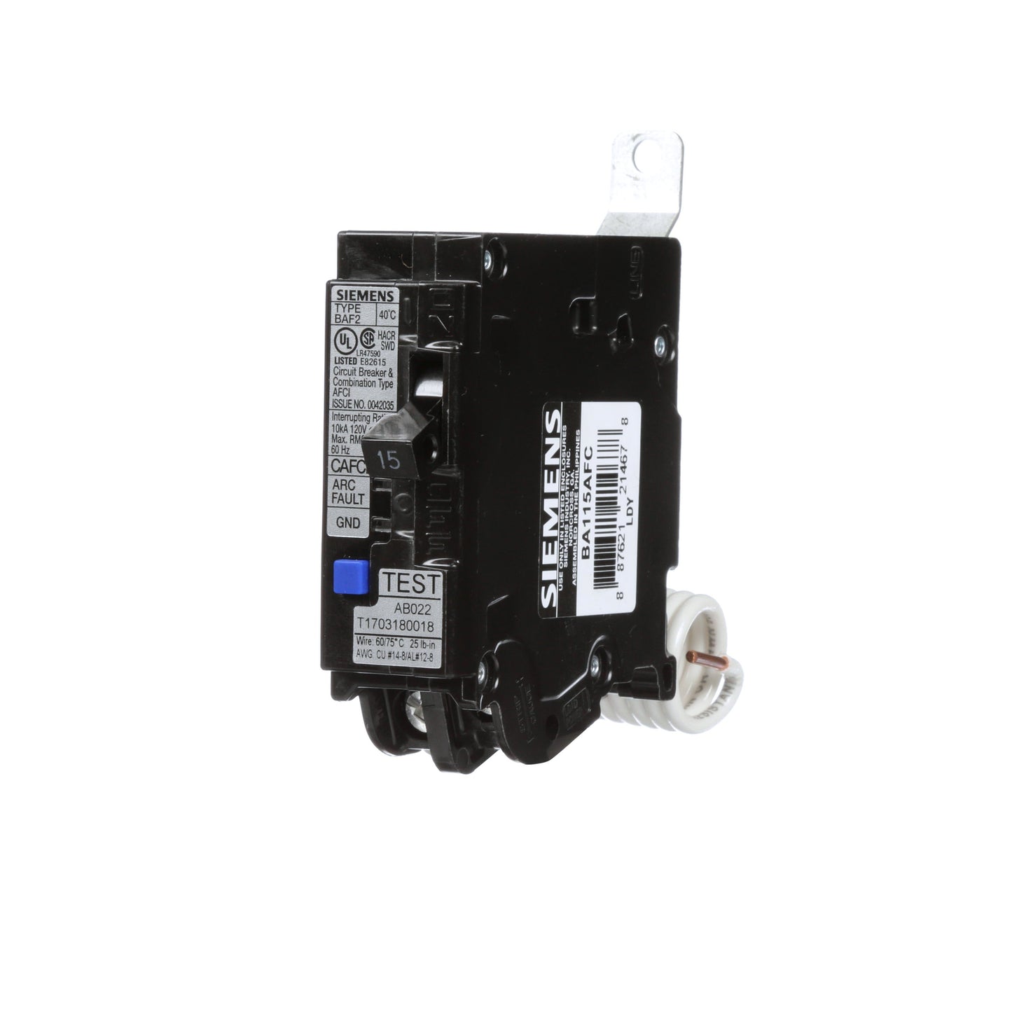 Siemens BA115AFC Circuit Breaker | BL Series BA 120V 15A