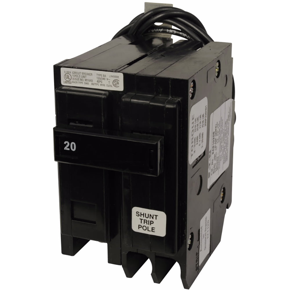 Cutler Hammer BAB1020S Circuit Breaker | 240V 20A 1P 10kA@240V Bolt-On QUICKLAG