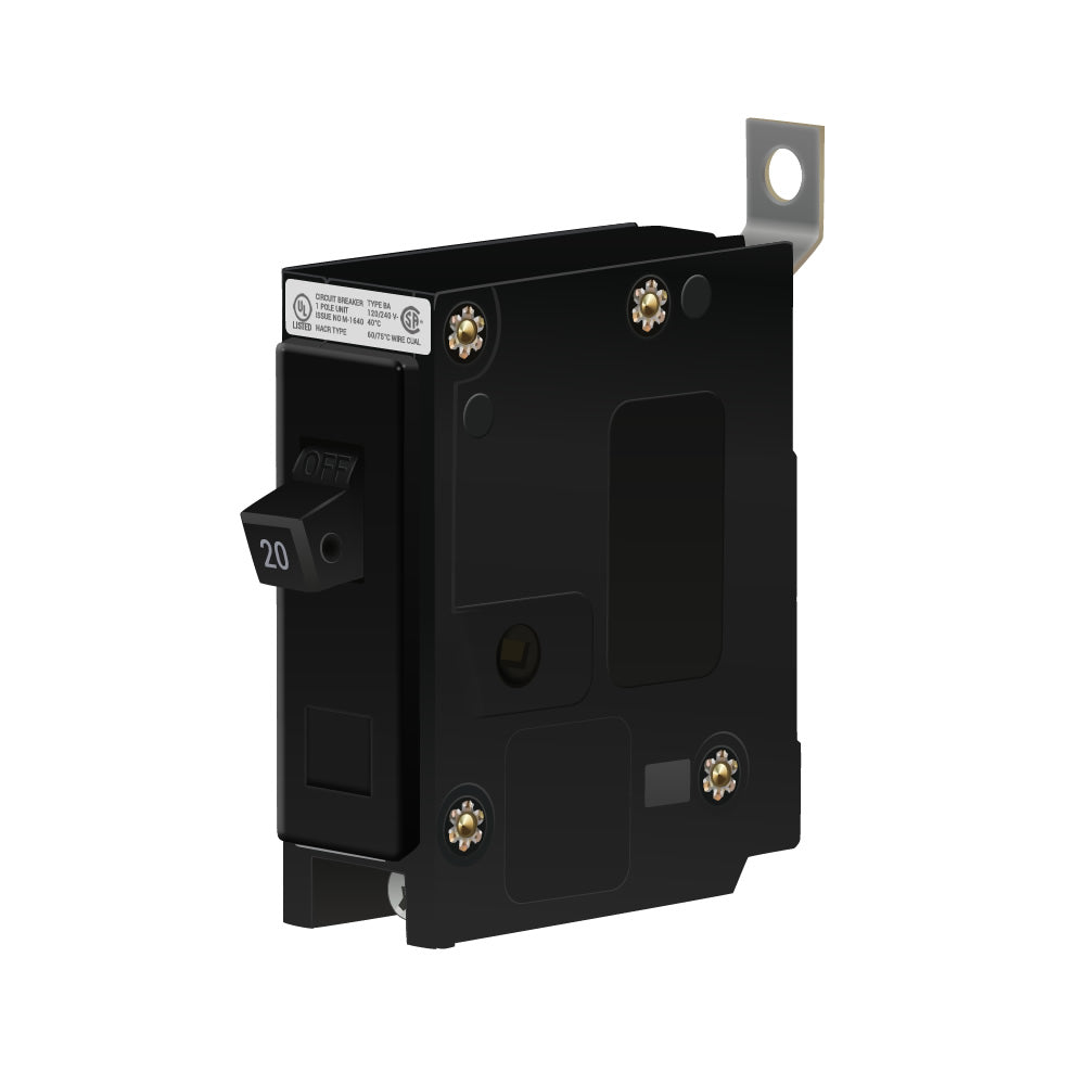 Crouse-Hinds BAB1020 Circuit Breaker | 240V 20A 1P 10kA@240V Bolt-On QUICKLAG