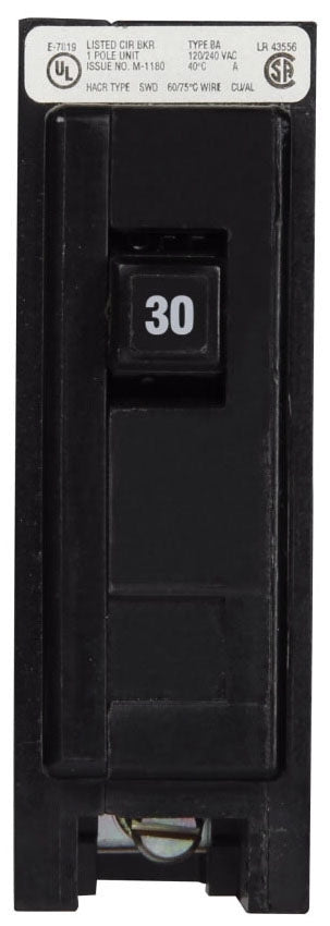 BAB1030 - Eaton/ Cutler Hammer/ Westinghouse Bolt-On 30 Amp 1 Pole Circuit Breaker - Essential Electric Supply