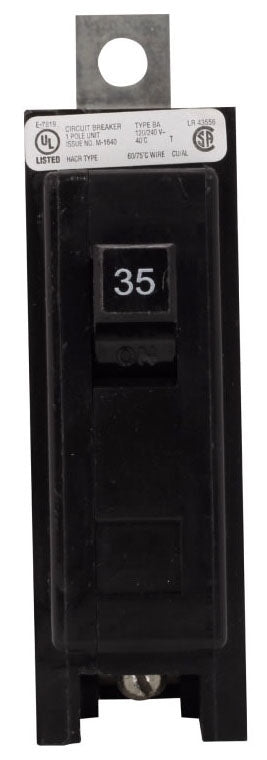 BAB1035 - Eaton/ Westinghouse/ Cutler Hammer Bolt-On 35 Amp 1 Pole Circuit Breaker - Essential Electric Supply