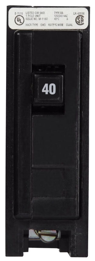BAB1040 - Cutler Hammer/ Eaton/ Westinghouse Bolt-On 40 Amp 1 Pole Circuit Breaker - Essential Electric Supply