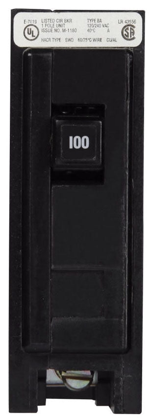 BAB1100 - Westinghouse/ Eaton/ Cutler Hammer Bolt-On 100 Amp 1 Pole Circuit Breaker - Essential Electric Supply