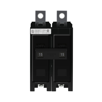 Cutler Hammer BAB2015 Circuit Breaker | 240V 15A 2P 10kA@240V Bolt-On QUICKLAG