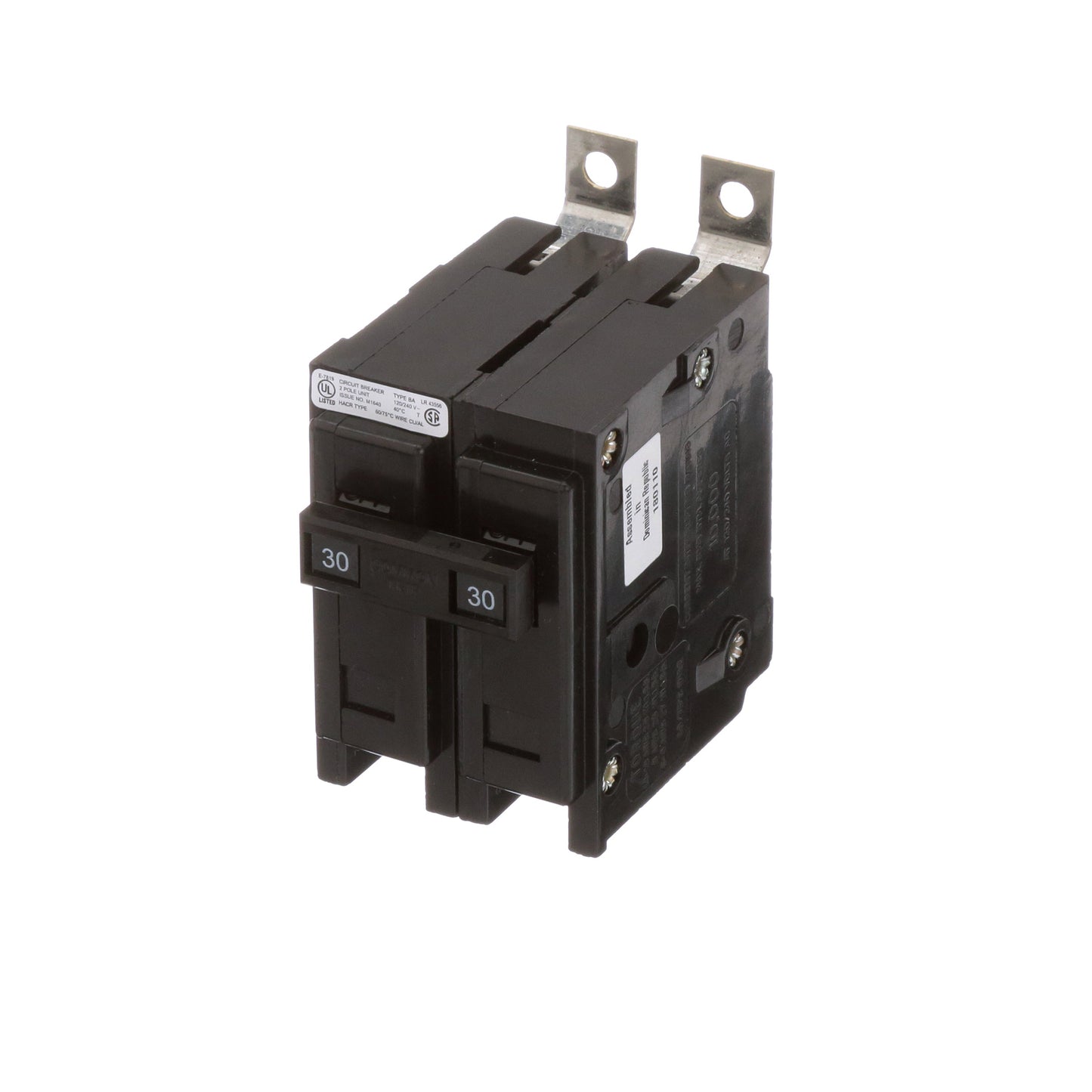 Cutler Hammer BAB2030 Circuit Breaker | 240V 30A 2P 10kA@240V Bolt-On QUICKLAG