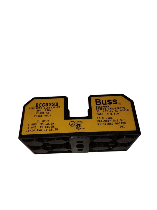 Cooper Bussmann, Bussmann, Eaton BC6032B Fuse | BC 600V 30A
