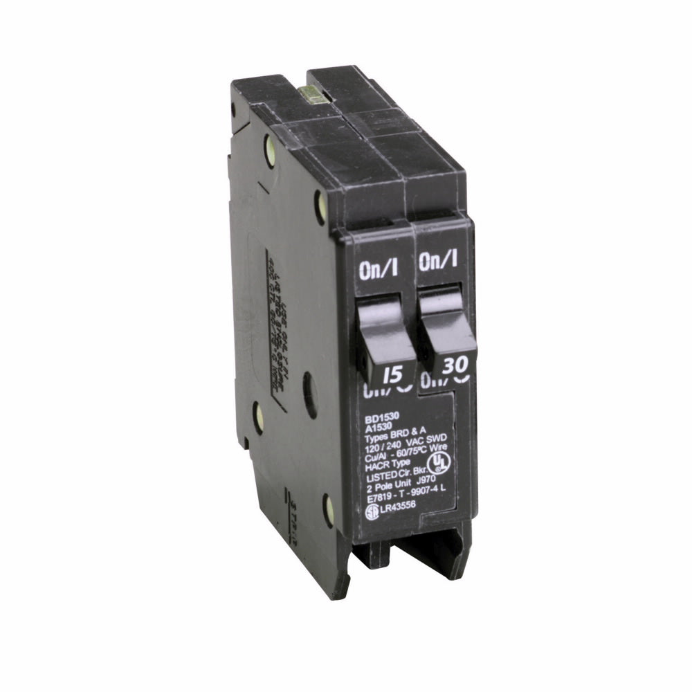 BD1530 - Westinghouse/ Eaton/ Cutler Hammer Feed-Thru 30 Amp 2 Pole Circuit Breaker - Essential Electric Supply
