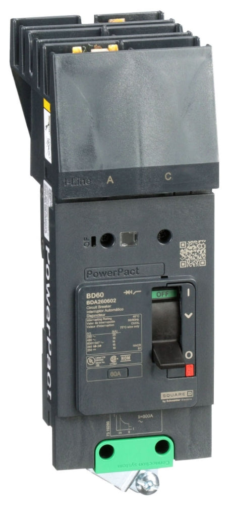BDA260602 - Schneider Electric/ Square D I-Line Style Plug-In 60 Amp 2 Pole Circuit Breaker - Essential Electric Supply