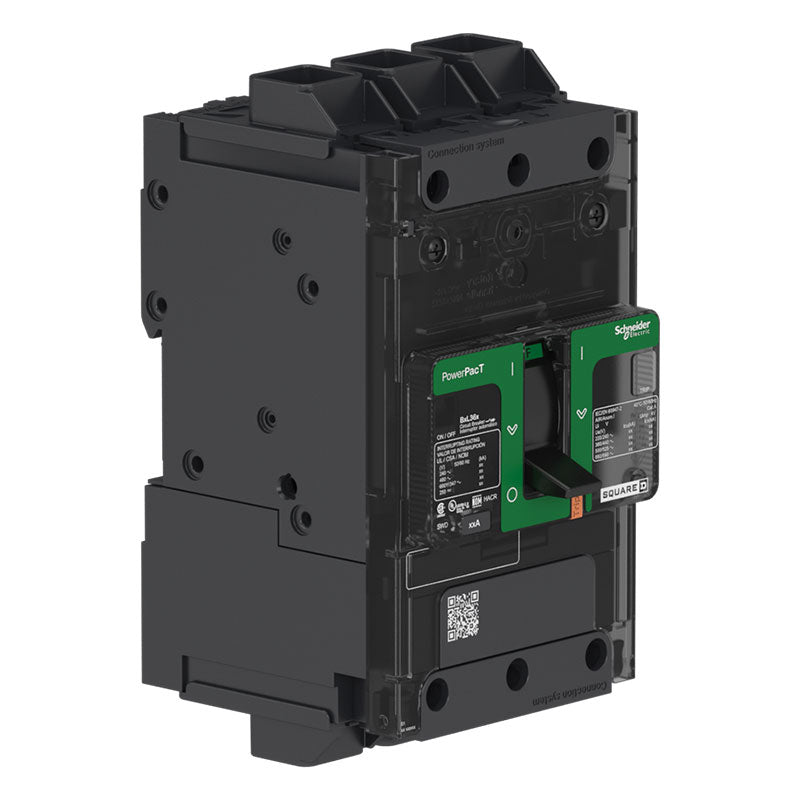 Schneider Electric BDL36125 Circuit Breaker | 600V 125A 3P 18kA@480V Feed-Thru Powerpact