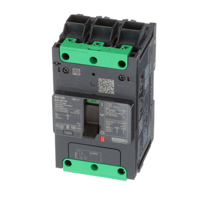 Schneider Electric BDL36125 Circuit Breaker | 600V 125A 3P 18kA@480V Feed-Thru Powerpact