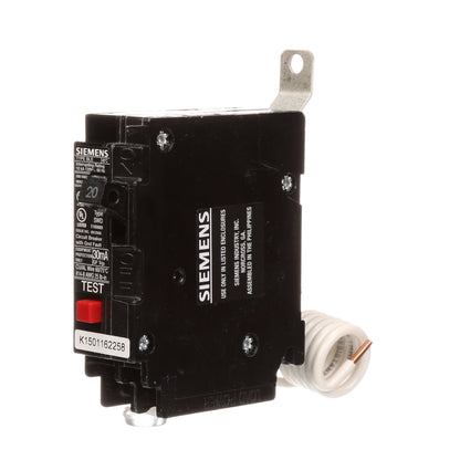 Siemens BE120 Circuit Breaker | 120V 20A 1P 10kA@120V Bolt-on BL Series