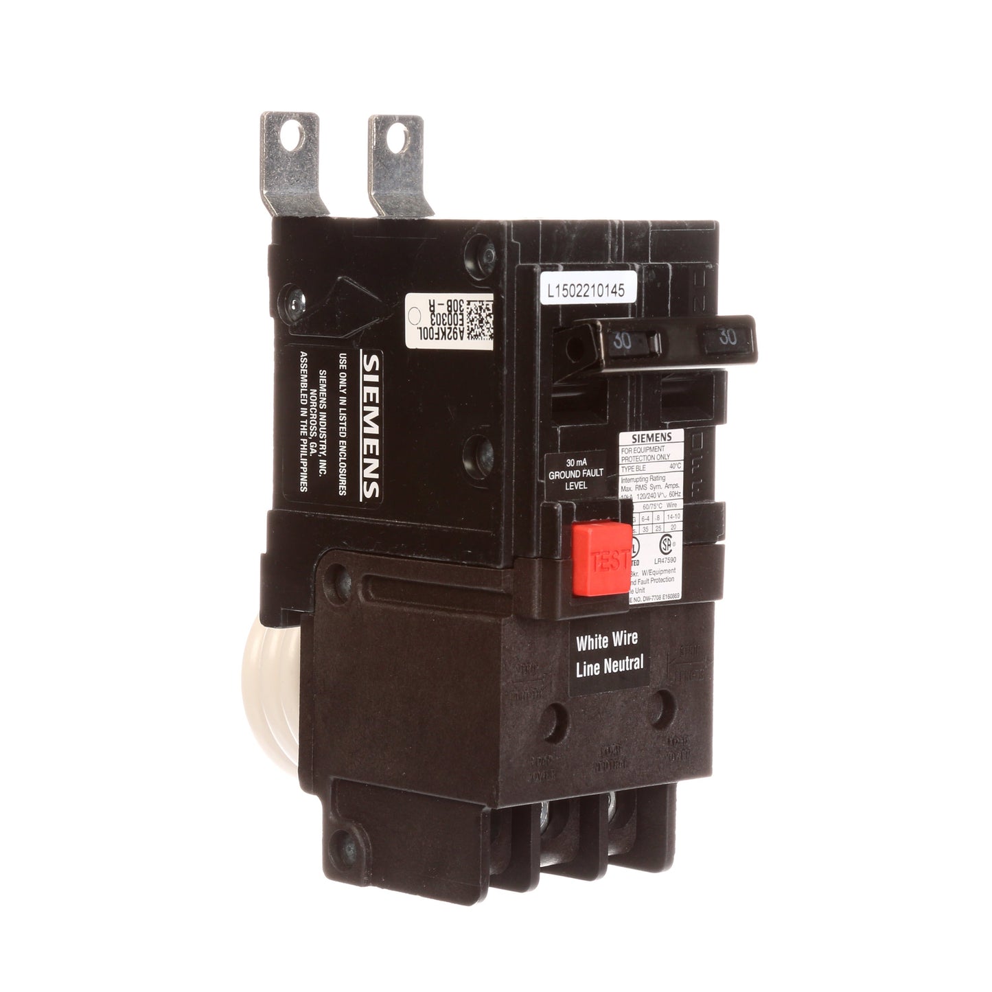 Siemens BE230 Circuit Breaker | 120/240V 30A 2P 10kA@240V BL Series
