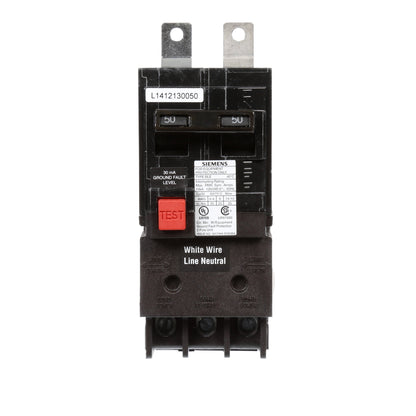 Siemens BE250 Circuit Breaker | 120/240V 50A 2P 10kA@240V Bolt-on BL Series
