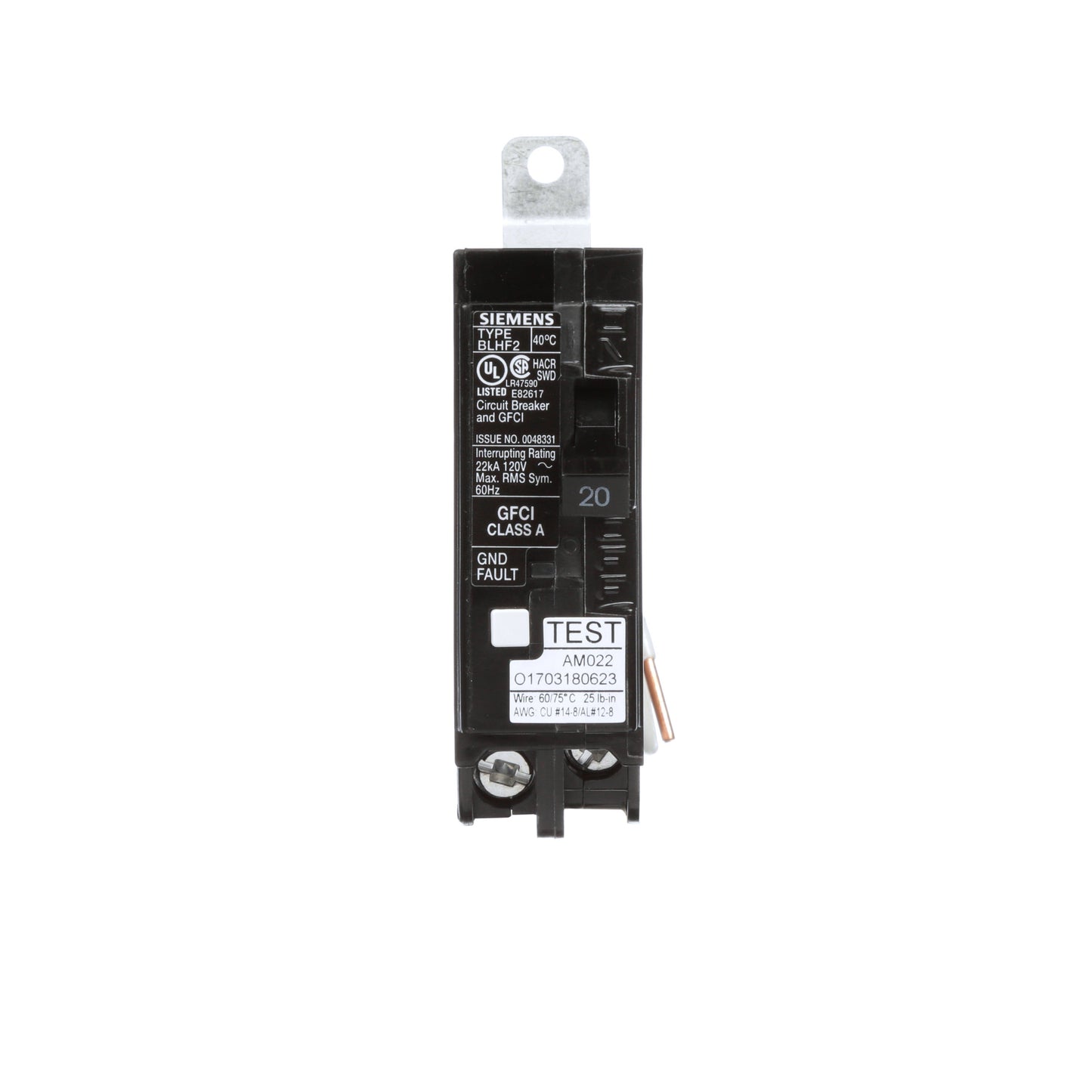 Siemens BF120AH Circuit Breaker | BL Series BLHF2 120V 20A