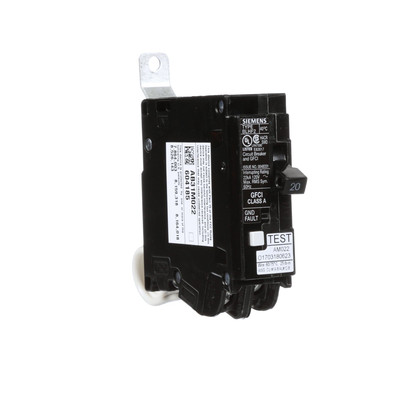Siemens BF120AH Circuit Breaker | BL Series BLHF2 120V 20A
