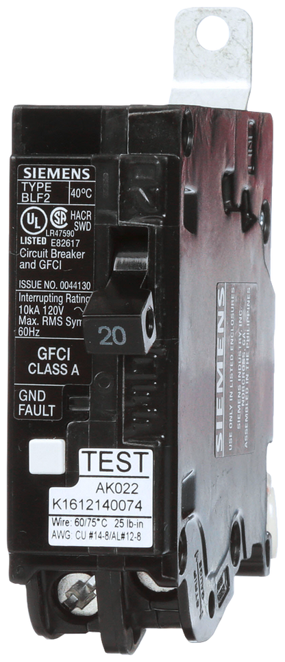 BF120AH - SIemens Bolt-On 20 Amp 1 Pole Circuit Breaker - Essential Electric Supply