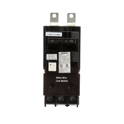 Siemens BF215AH Circuit Breaker | 240V 15A 2P 22kA@240V BL Series