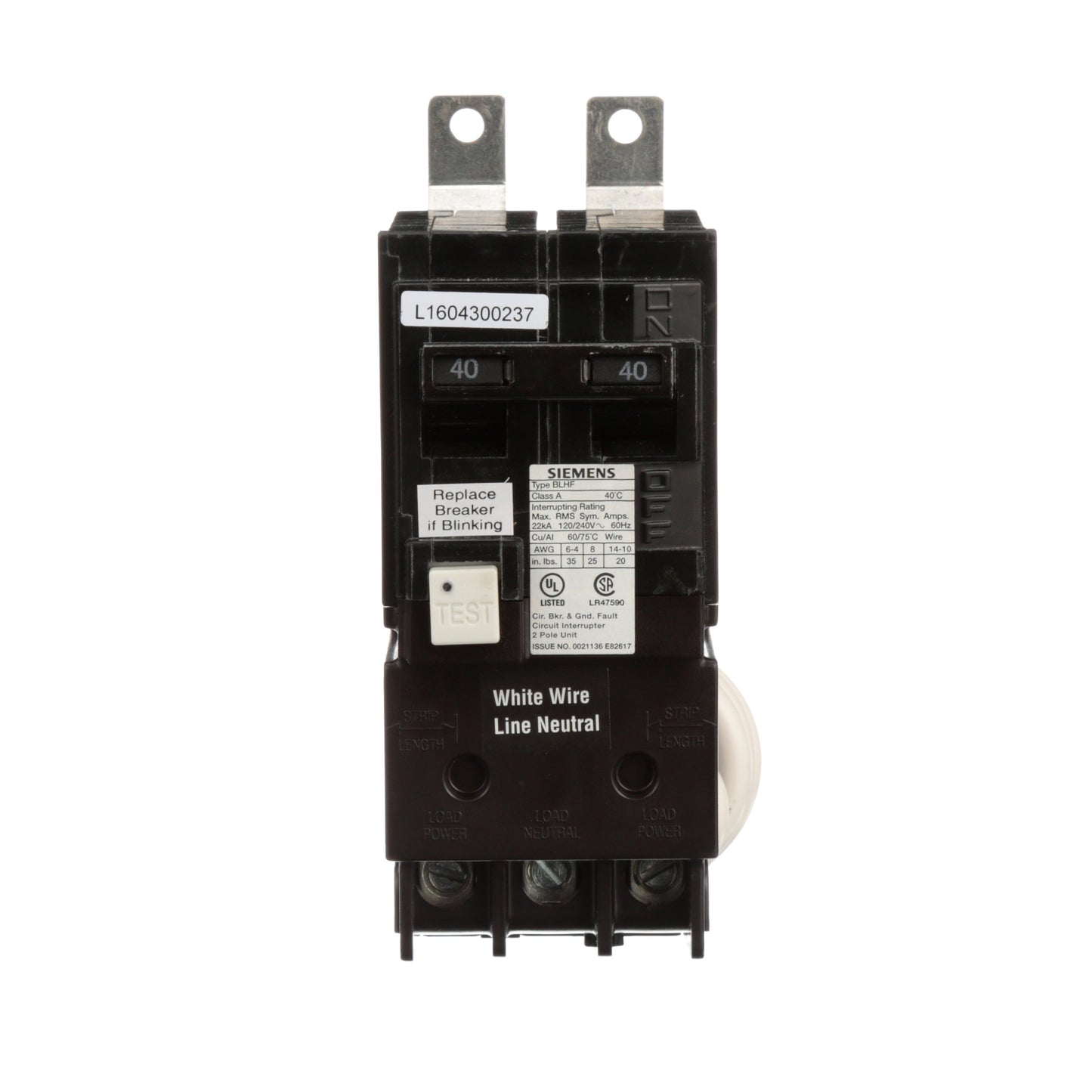 Siemens BF240AH Circuit Breaker | BL Series BLHF 240V 40A