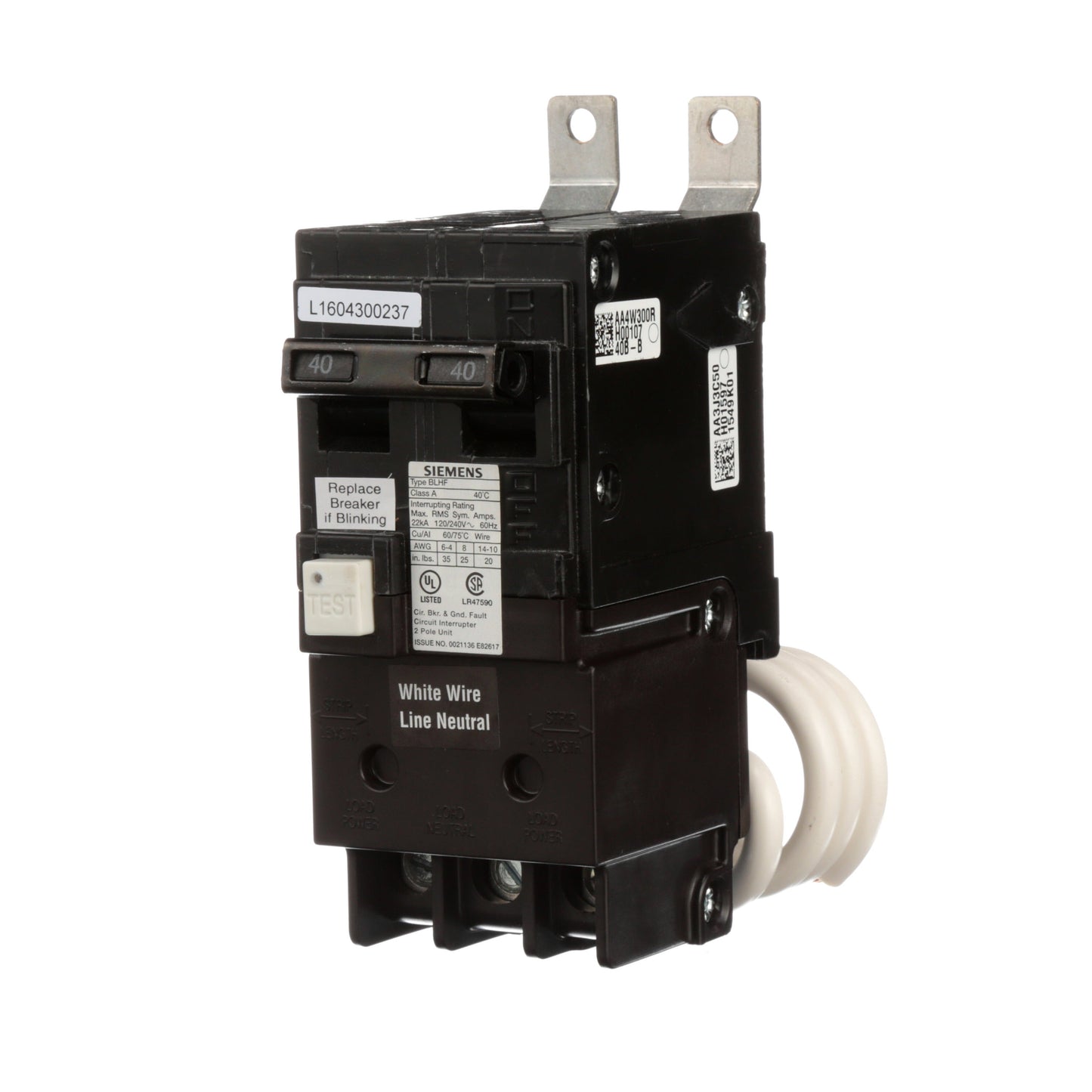 Siemens BF240AH Circuit Breaker | BL Series BLHF 240V 40A