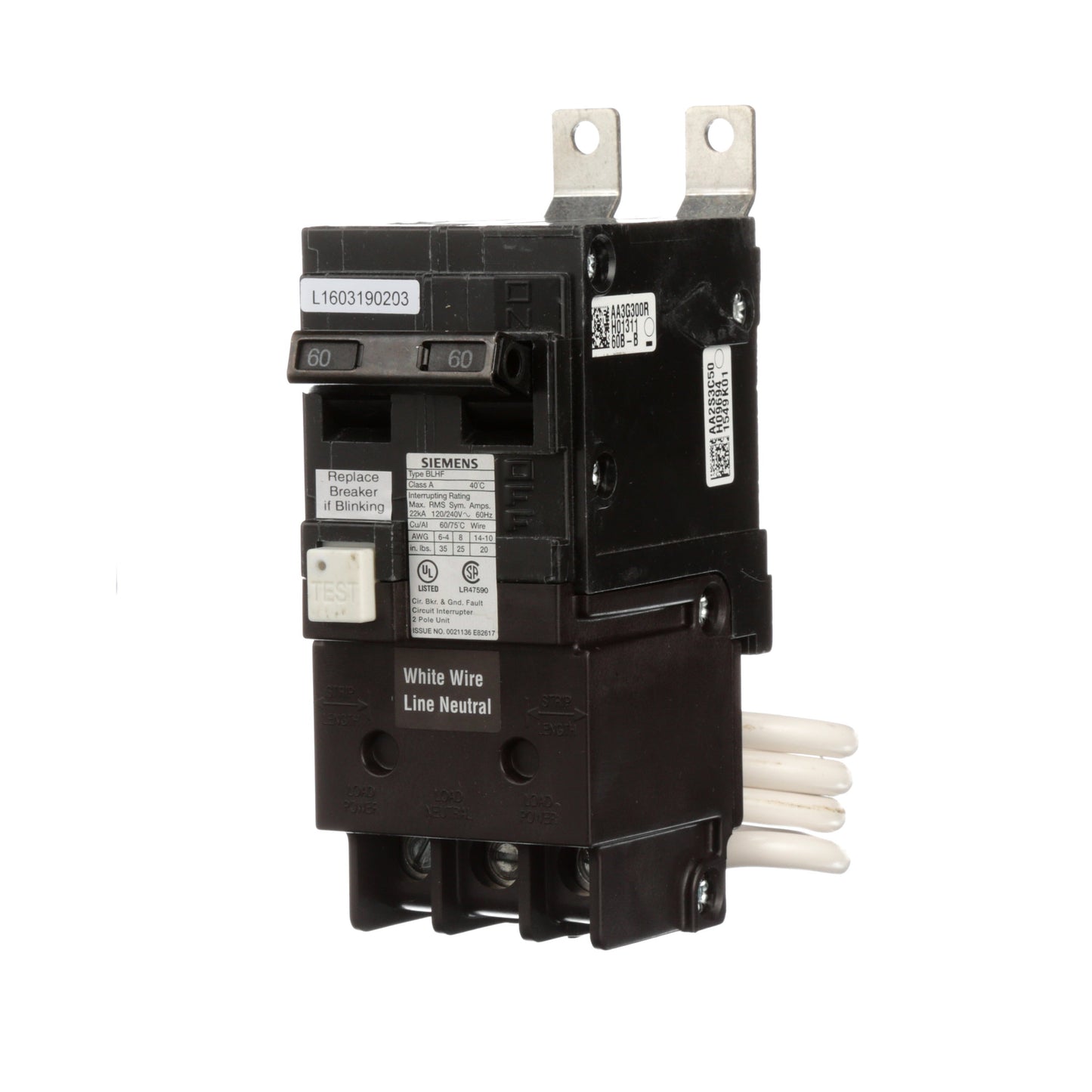 Siemens BF260AH Circuit Breaker | BL Series BLHF 240V 60A