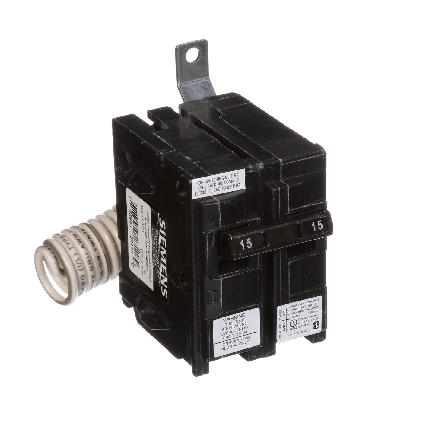 Siemens BG215 Circuit Breaker | BL Series BG 120V 15A