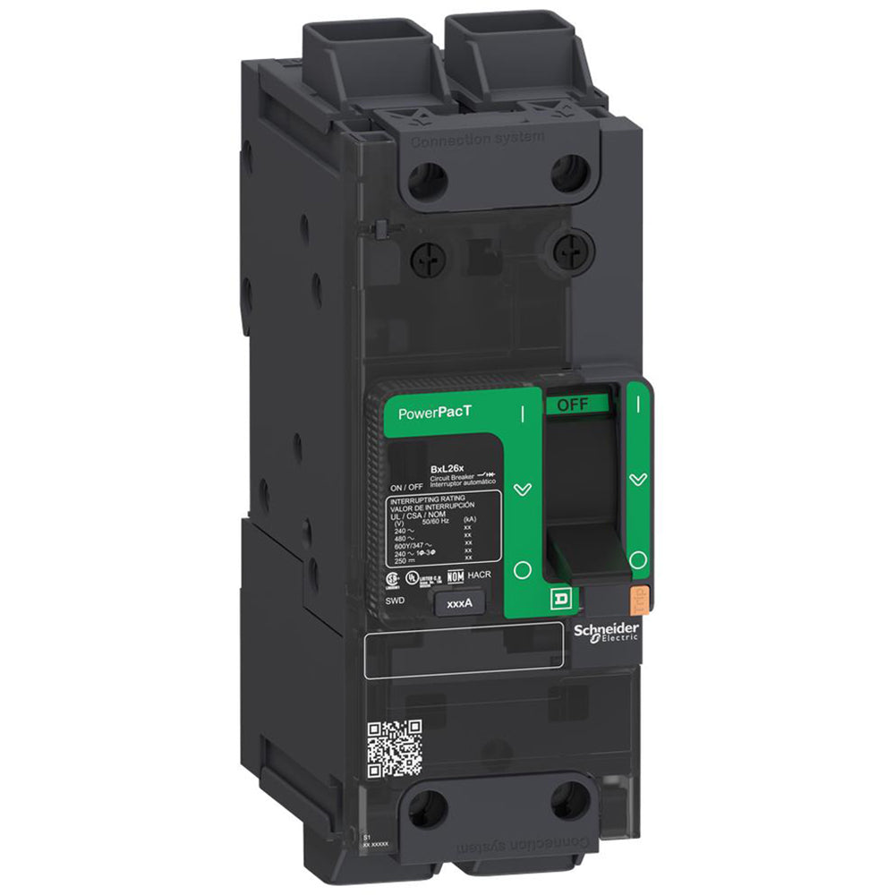 Schneider Electric BGL26020 Circuit Breaker | 600V 20A 2P 35kA@480V Feed-Thru Powerpact