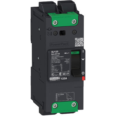 Schneider Electric BGL26100 Circuit Breaker | 600V 100A 2P 35kA@480V Feed-Thru Powerpact