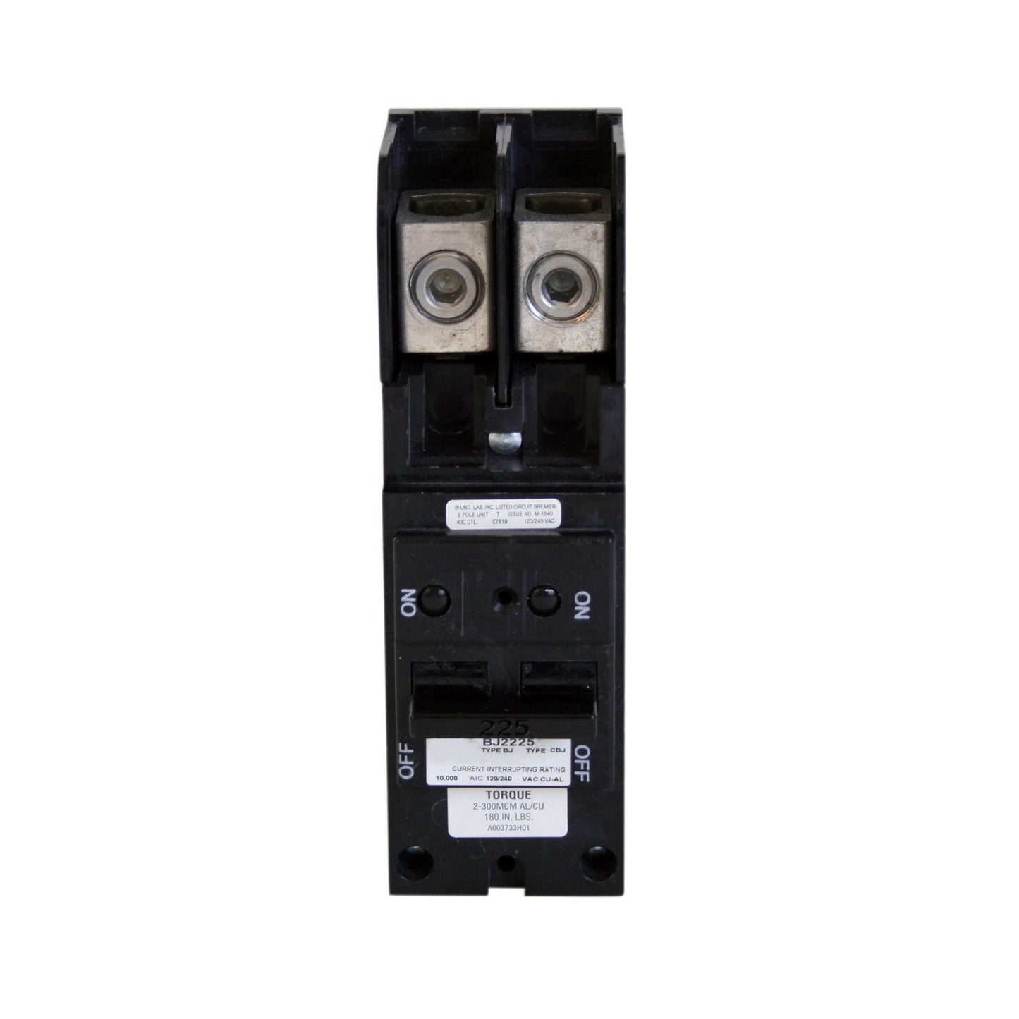 BJ2125 - Westinghouse/ Cutler Hammer/ Bryant/ Eaton Plug-In 125 Amp 2 Pole Circuit Breaker - Essential Electric Supply