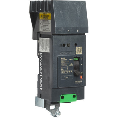 Schneider Electric BJA261001 Circuit Breaker | 600V 100A 2P 65kA@480V I-Line Style Plug-In Powerpact