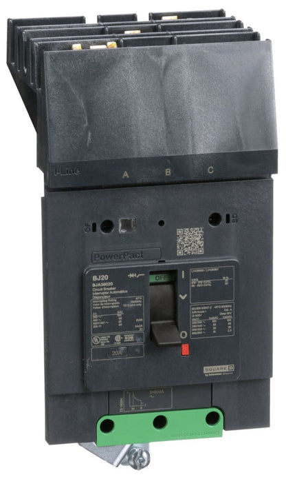BJA36020 - Square D/ Schneider Electric I-Line Style Plug-In 20 Amp 3 Pole Circuit Breaker - Essential Electric Supply