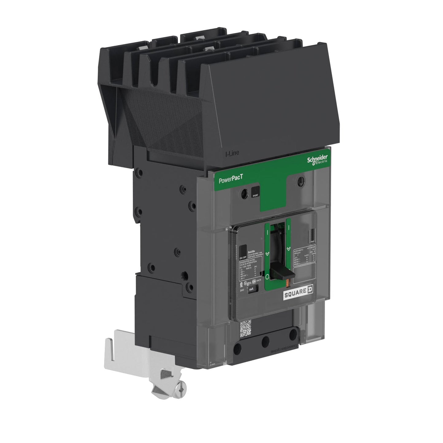 Schneider Electric BJA36050 Circuit Breaker | 600V 50A 3P 65kA@480V I-Line Style Plug-In Powerpact