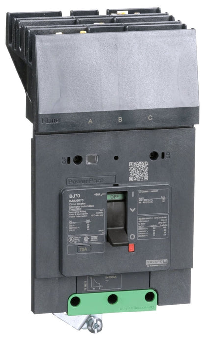 BJA36070 - Square D/ Schneider Electric I-Line Style Plug-In 70 Amp 3 Pole Circuit Breaker - Essential Electric Supply