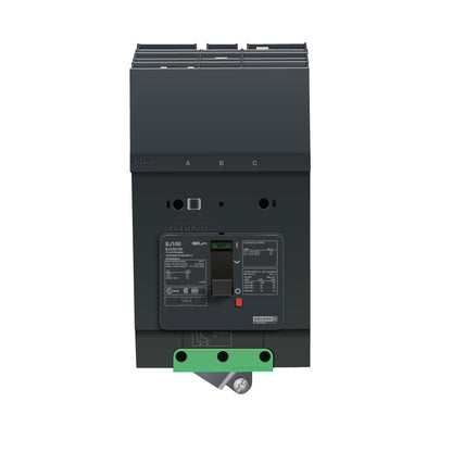 Schneider Electric BJA36100 Circuit Breaker | 600V 100A 3P 65kA@480V I-Line Style Plug-In Powerpact