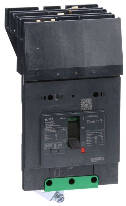 BJA36125 - Square D/ Schneider Electric I-Line Style Plug-In 125 Amp 3 Pole Circuit Breaker - Essential Electric Supply