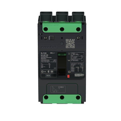Square D BJL36100 Circuit Breaker | Powerpact BJL 600V 100A
