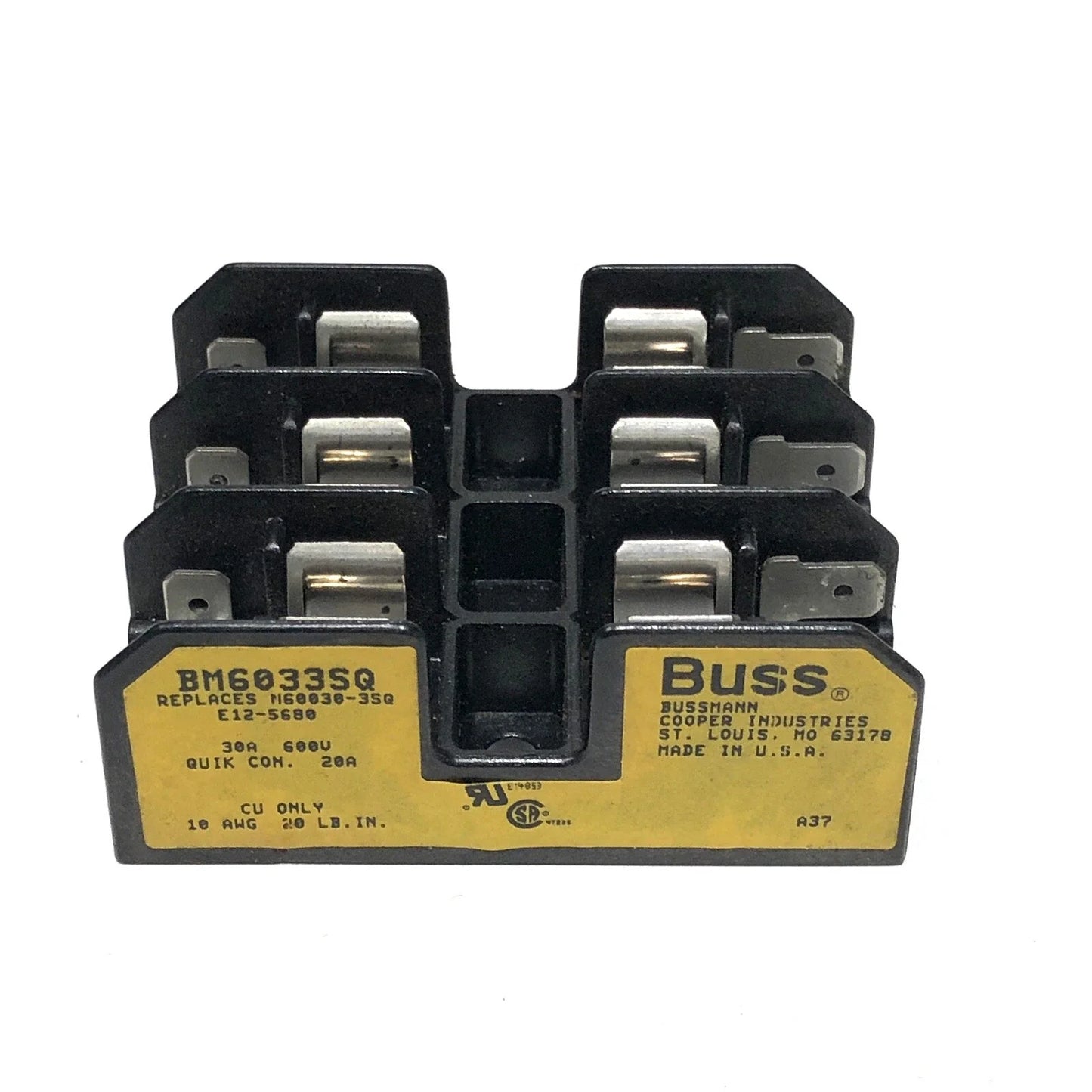 Bussmannn, Cooper Bussmannn, Eaton BM6033SQ Fuse | M 600V 30A