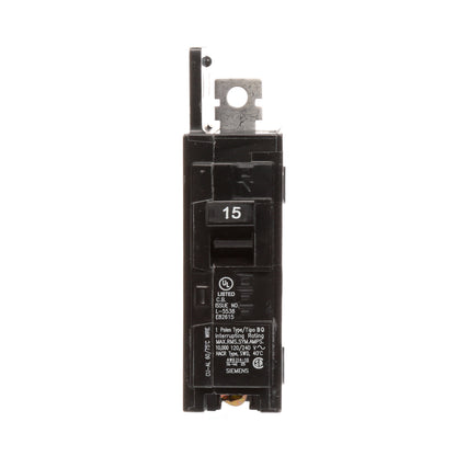 Siemens BQ1B015 Circuit Breaker | 120VAC 15A 1P 10kA@120V Bolt-on BQ Series