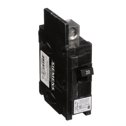 Siemens BQ1B020L Circuit Breaker | 120V 20A 1P 10kA@120V Feed-Thru BQ Series