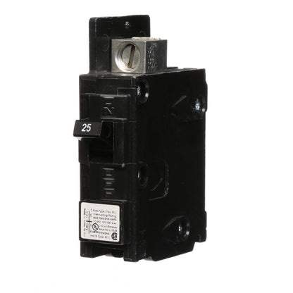 Siemens BQ1B025 Circuit Breaker | 120V 25A 1 Pole 10kA@120V Bolt-on BQ Series