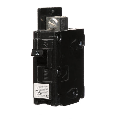 Siemens BQ1B030L Circuit Breaker | 120V 30A 1P 10kA@120V Feed-Thru