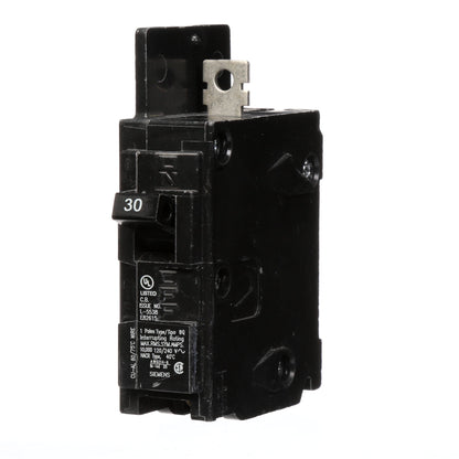 Siemens BQ1B030 Circuit Breaker | 120VAC 30A 1P 10kA@120V BQ Series