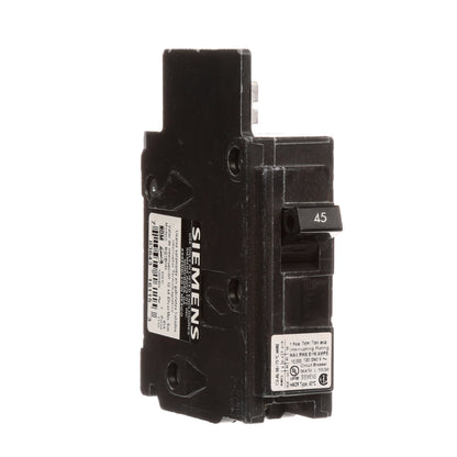 Siemens BQ1B045 Circuit Breaker | 120VAC 45A 1P 10kA@120V Bolt-on BQ Series