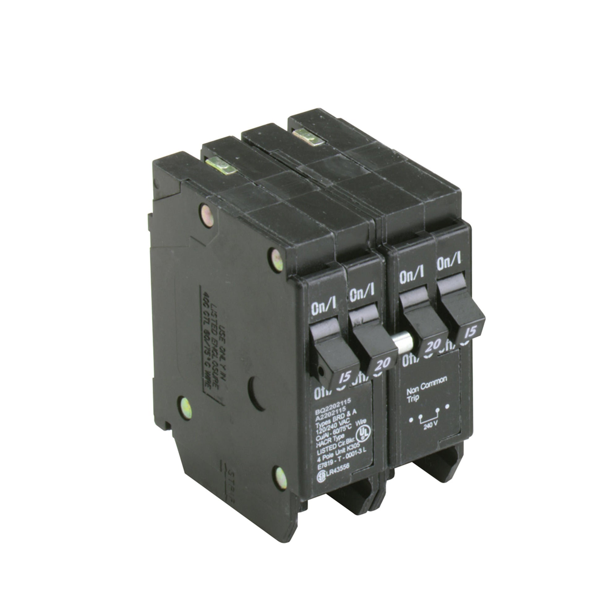 BQ2202115 - Cutler Hammer Feed-Thru 20 Amp 2 Pole Circuit Breaker - Essential Electric Supply